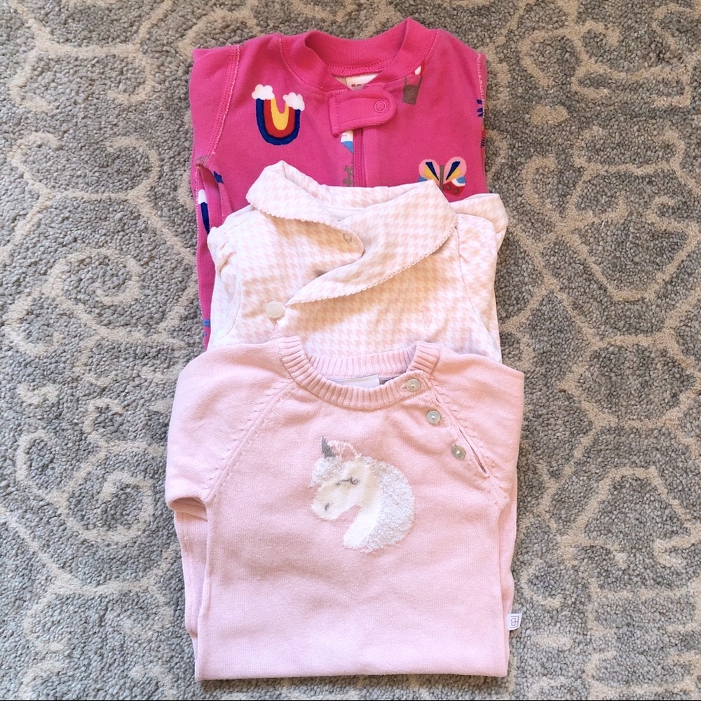 Baby Girl One Piece Set Bundle 3-6 Months